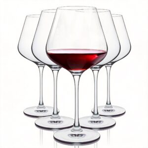 16 oz Elegant Long Stem Clear Red Wine Glasses
