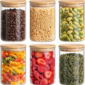 24oz Borosilicate Glass Jars with Wooden Lids