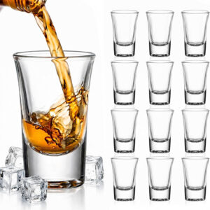 1.5 oz Clear Shot Glasses With Heavy Base