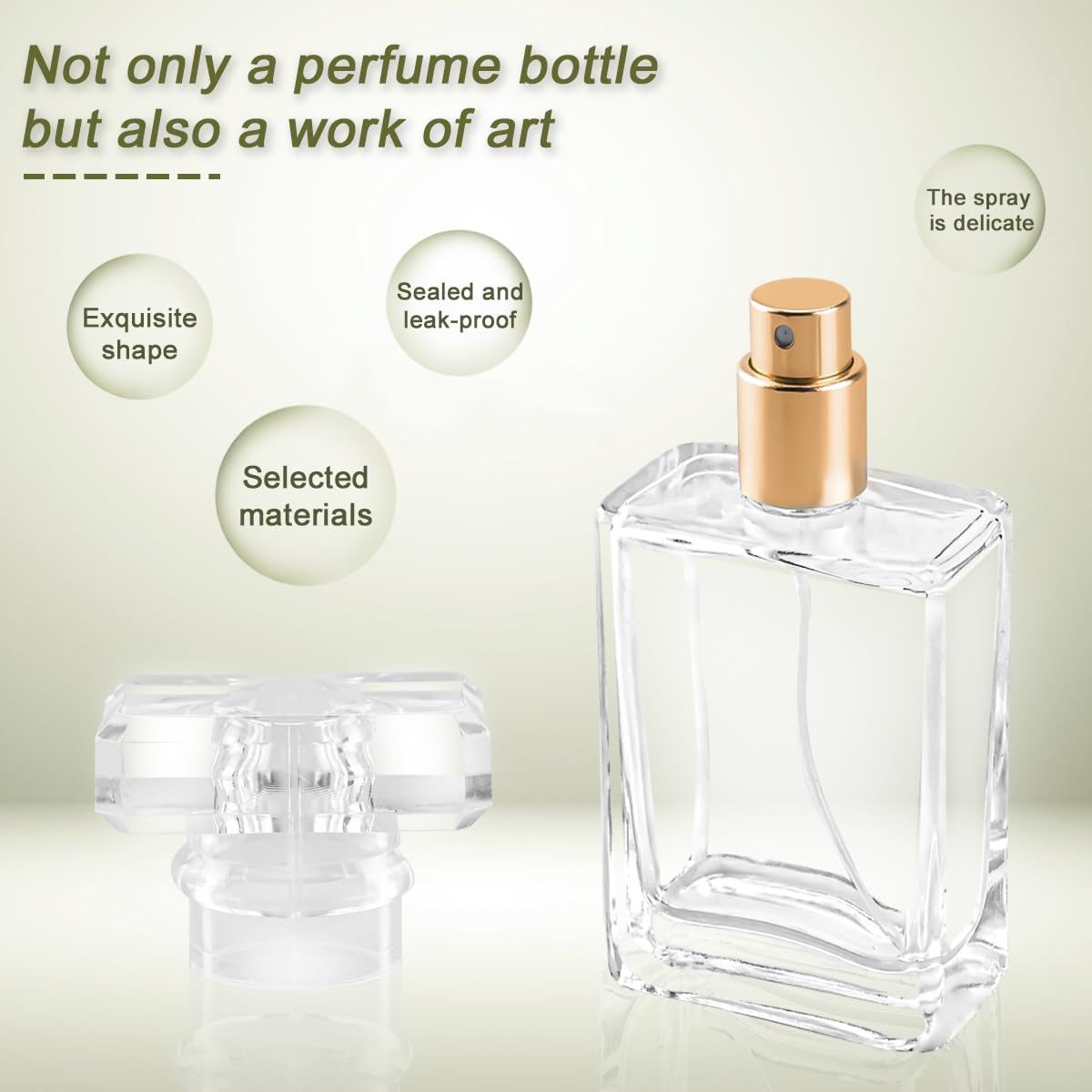 30ml Glass Perfume Bottles With Atomizer Spray - Image 3